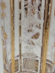 Culver 22k Gold Asian Oriental Highball Glass MCM