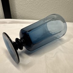 Lenox Antique Dark Blue Iced Tea Footed Tumbler