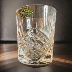 Godinger Dublin Shannon Crystal Double Old Fashion Whisky Glasses~Set of 4~NWT