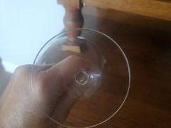 ROYAL MOSELLE «HARVEST» FLORAL CUT GLASS CHAMPAGNE CRYSTAL STEMWARE – 6 glasses