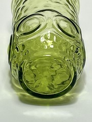 Vintage Anchor Hocking Heritage Hill Juice Glass Set Bullseye Avocado Green 4″