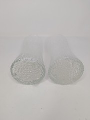 Pair Of littala Ultima Thule Crystal Glass Finland Barware ’68 Wirkkala Tumblers