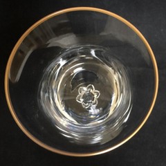 Set of 12 Lenox Crystal Hayworth Water Goblet Glasses 7.5” gold trim on rim EUC