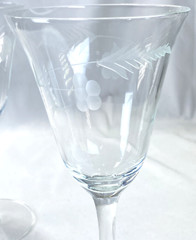 MCB35 by McBride Water/Wine Glasses Set Of Two 7 1/2″ Tall with 8oz Capacity