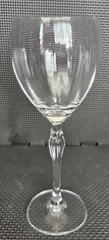 5 Vintage Mikasa Spring Petals Crystal Wine Glasses, 8-3/8″, FREE SHIPPING