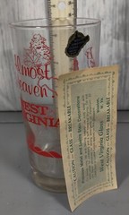 Vintage Weston West Virginia Glass Almost Heaven Red Document Sticker Rare