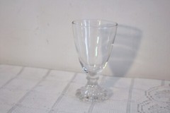 ANCHOR HOCKING LAUREL GRAY CUT Juice Wine Sherbet Champagne Glasses Dessert Bowl