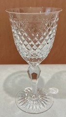 Signed Crystal STUART England HARDWICKE Pattern 7 1/4″ WATER GOBLET (s)