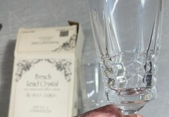 2 TWO French Parfait – Sour Goblets 24% Lead Crystal No. 4 W M Dalton 5 3/4″