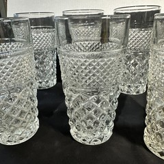 SET OF 7 WEXFORD 6 1/4″ ICE TEA TUMBLERS GLASSES ANCHOR HOCKING 16 oz RTS