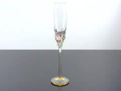 ION TAMAIAN FLAMES COLLECTION CRYSTAL CHAMPAGNE TOASTING FLUTES – GLASS SET OF 2