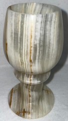 Onyx Alabaster Unique Set Of 5 Small Goblets 3.75″ Multi-Color