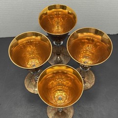 4 Rimmington Vian Goblets Hand Made In England