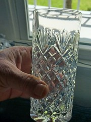 Set of (2) Stuart Crystal Highball Glasses 5 7/8″ tall.