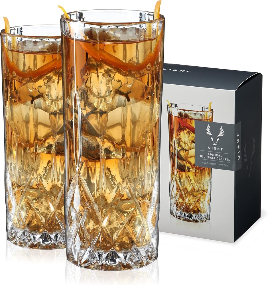 Admiral Highball Glasses, Set of 2
