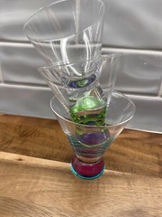 Dansk Spectra Cocktail Glasses Set Of 3