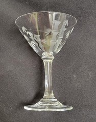 Noritake Sasaki «Bamboo» Crystal MARTINI COCTAIL GLASS 4 1/4″ Barware
