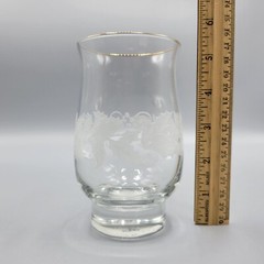 Libbey Christmas Glasses Set Of 4 Holly & Berry Design With Gold Rim Made In USA