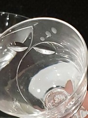 2- Tiffin Franciscan #17566-1 Stem Crystal 3 6/8″ CORDIAL GLASS