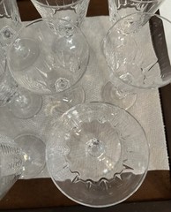 Vintage Esprit By Princess House Crystal Stemware Lot Of 11