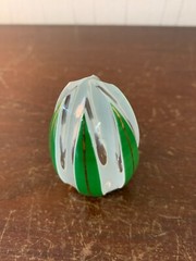 Triple Overlay Light Green White Crystal Egg Saint Louis