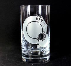 ROGASKA FRANK LLOYD WRIGHT HIGHBALL GLASS, Etched Lead Crystal, 14 oz, 2000