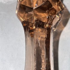 Fostoria Wine Goblet-Peach PinkVTG 1983-1986-chipped Slightly- For Showcase Only