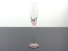 ION TAMAIAN FLAMES COLLECTION CRYSTAL CHAMPAGNE TOASTING FLUTES – GLASS SET OF 2