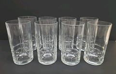 Cristal D’Arques Arizona Parallels Highball Glasses 5 7/8″ Set Of 8