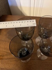 Delta By Tiffin-Franciscan Mcm Set Of 8 Glasses/water Goblets. Exc