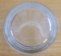 Vintage Drink Mixing Tumbler 6 Inches Tall With Metal Strainer and Glass Stirrer