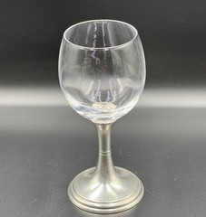 Arte Italica VERONA Pewter 6.75″ Water or Wine Glass, Made in Italy