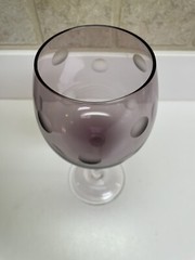 Waterford Marquis Polka Dot Purple All Purpose Wine Glass