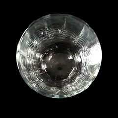 5ct 20oz Libbey Crisa Clear Glass Ribbed Tumbler Glasses 6.25 in H
