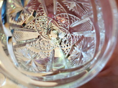 LOT OF 5 IMPERIAL GLASS STAR BURST PATTERN WINE /CORDIAL GLASSES 4» TALL