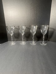 Mikasa Sutton Point Crystal Water Goblets – 8.5” Tall, set Of 4