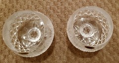 NEW UNUSED Waterford Tyrone Set of 2 Shannon Tulip Brandy Glasses in Box 1970’s
