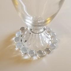 Bubble Foot Clear by Anchor Hocking Depression Water Goblet