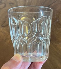 Antique Mid 19th c American Classical Ashburton Flint Glass Whiskey Tumbler 1850