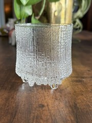 2 Vintage Iittala Ultima Thule Finland Small Tumblers Tapio Wirkkala MCM