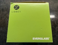 LIBBEY Champagne Set of 4 Glasses 9″ Tall w/ Box Clear Dishwasher Safe
