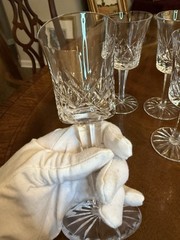 Set 4 Astral Crystal By Waterford “Questa”Claret Wine Glasses 6 3/8″