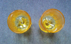 Tiffin Vintage Glass Cornsilk Yellow 1970’s Madeira Footed Water Goblets – 2