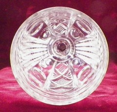 Group Thumbprint Goblet West Virginia Glass Mfg Co 225 Paneled 1899 #32