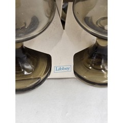 Set 4 Vtg 1.75 oz Cordial Glasses Accent By Libbey 1970s NIB Accent #3791 USA