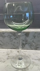 LENOX Tuscany Seasons Balloon Wine Glasses Colors Set of 4 Etched Crystal 15 oz.