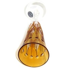 VARGA, Hungary, RENAISSANCE, Amber Fluted Champagne Glass, 8 7/8″