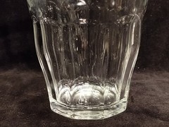 Set Of 4 Duralex Ribbed Paneled Tumbler Glasses