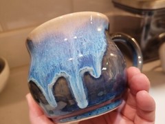 handmade, ceramic, pottery, stoneware, tea/coffee mug, kitchen, gift, food safe