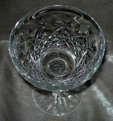 Vintage Cut Crystal Open Champagne Sorbet Fruit Glass 5 1/4″ H, 4″ Bowl
